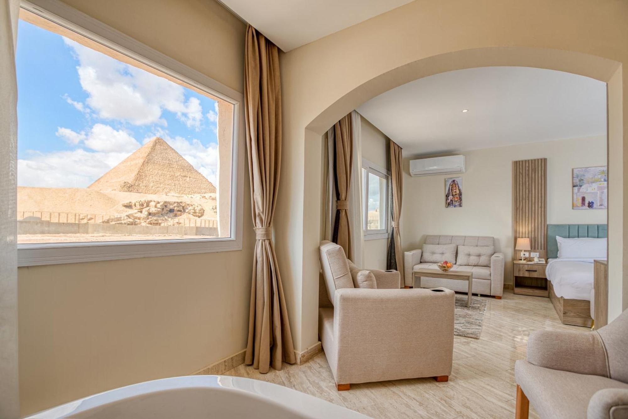 Hotel Soul Pyramids View Kafret el-Gabal Zewnętrze zdjęcie